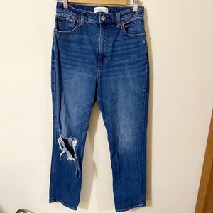 Abercrombie and Fitch The Ankle Straight Ultra High Rise Womens Jeans Size 6 LON